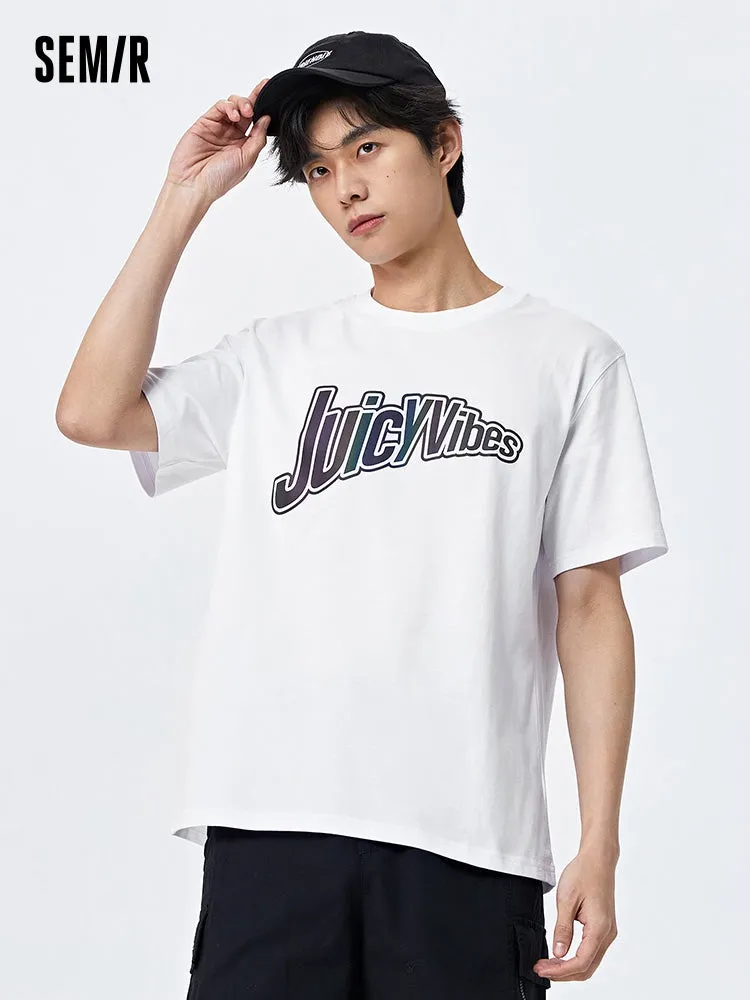 Men's Cotton Jersey Round Neck Short Sleeves T-Shirt