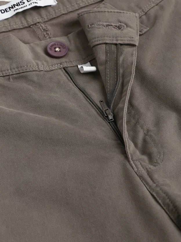 Men's Grey Slim Fit Cargo Shorts