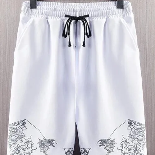 Men's Ice Silk Thin Shorts Outerwear Casual Sports Fitness Half-length Pants   S9349064