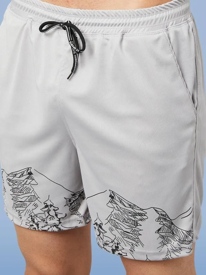 Men's Ice Silk Thin Shorts Outerwear Casual Sports Fitness Half-length Pants   S9349064