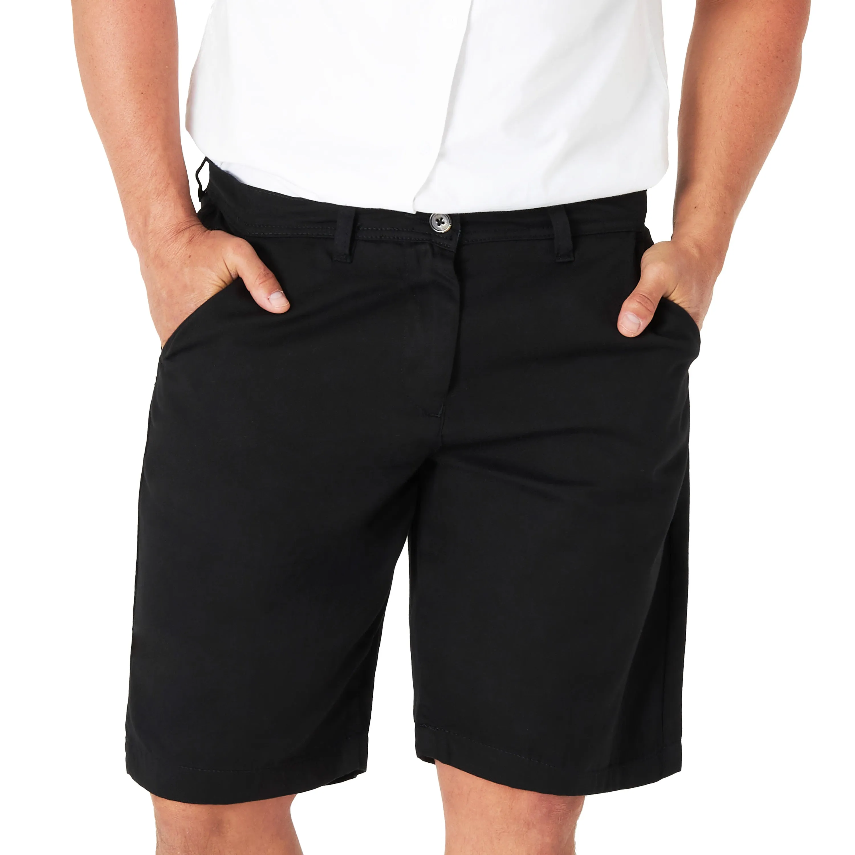 Mens Shorts with Pockets,  Cotton Chino Shorts for Men