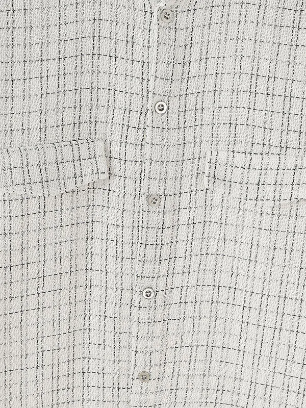 Mens Tweed Check Short Sleeve Shirt SKUK77022
