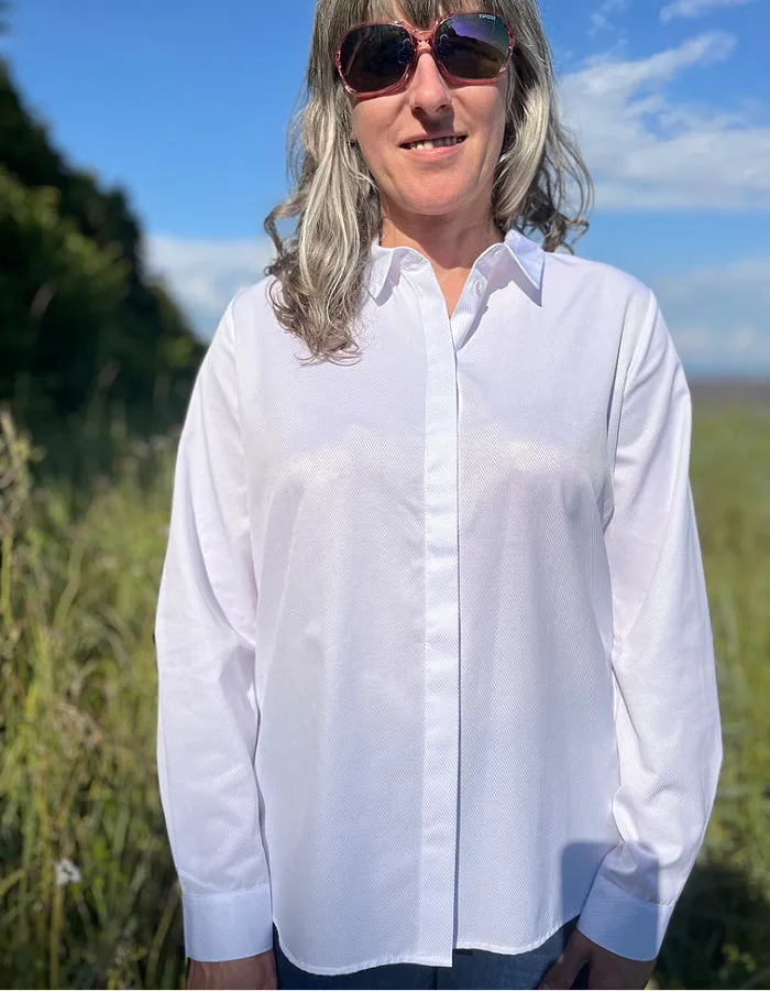 Milano Twill Shirt in White