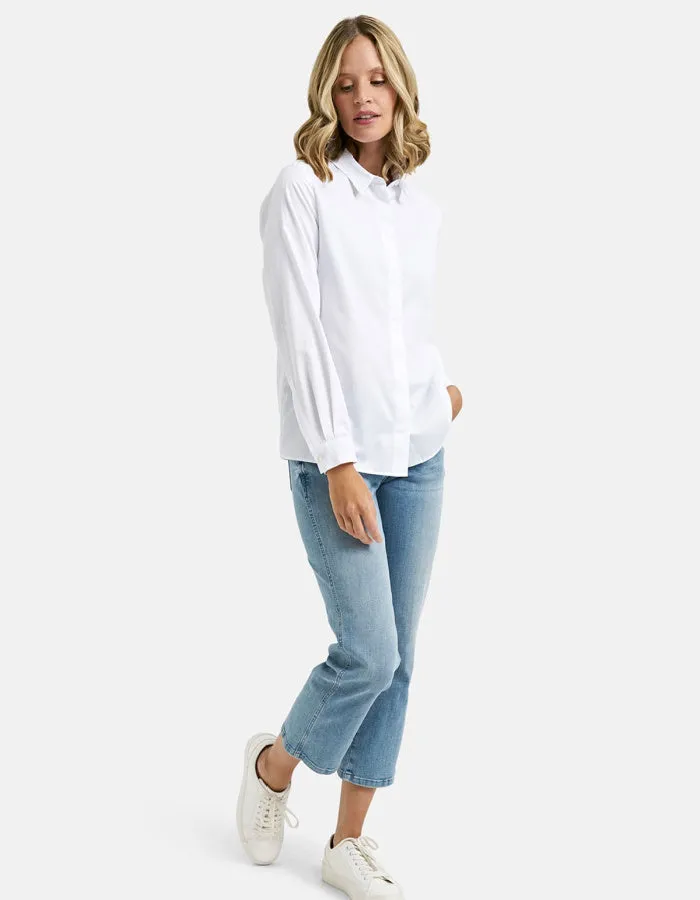 Milano Twill Shirt in White