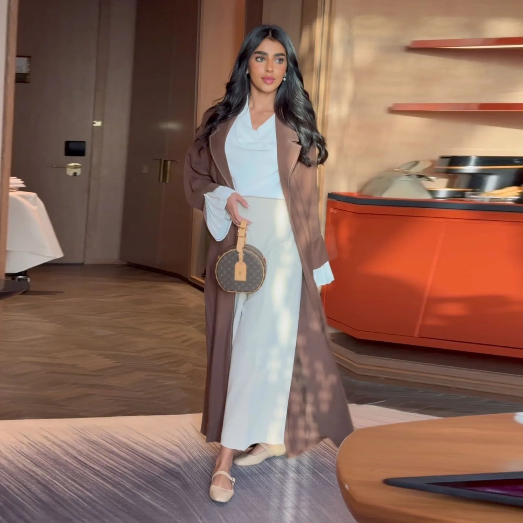 Mocha Flow Abaya