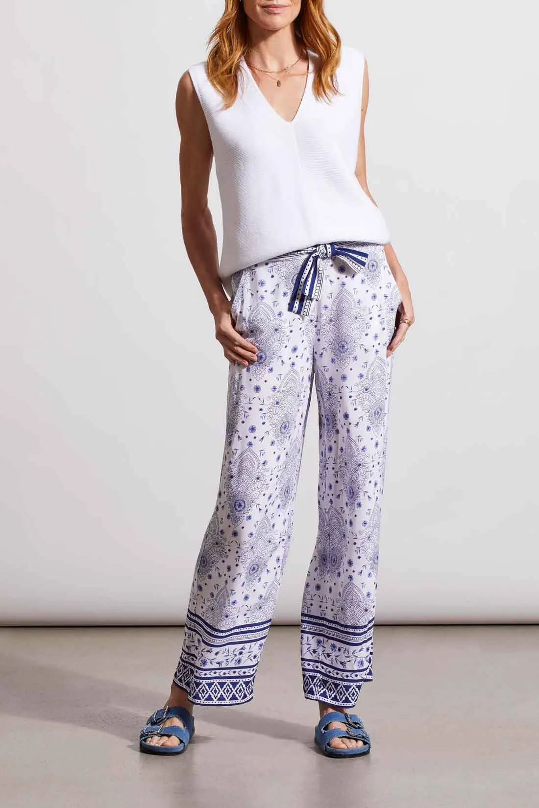 Morocco Blue Flowy Pant