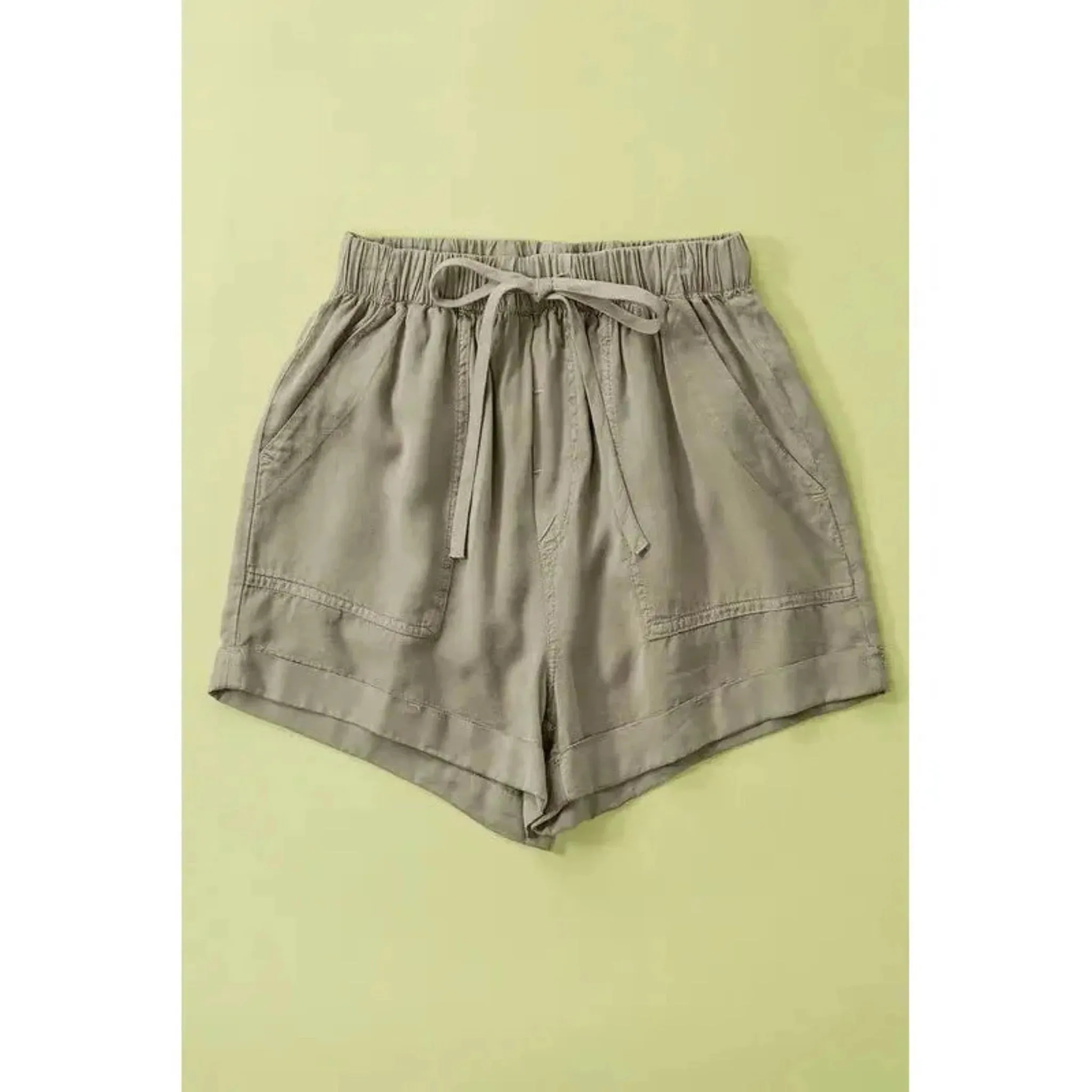 Patch Pocket Tencel Summer Shorts