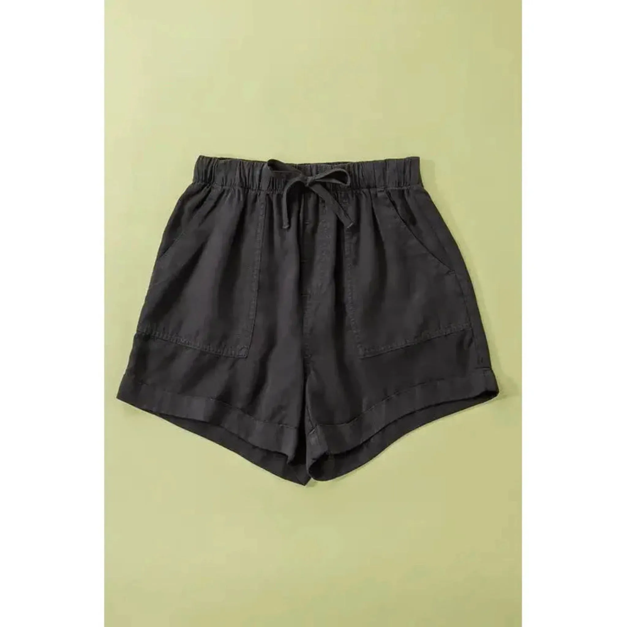 Patch Pocket Tencel Summer Shorts