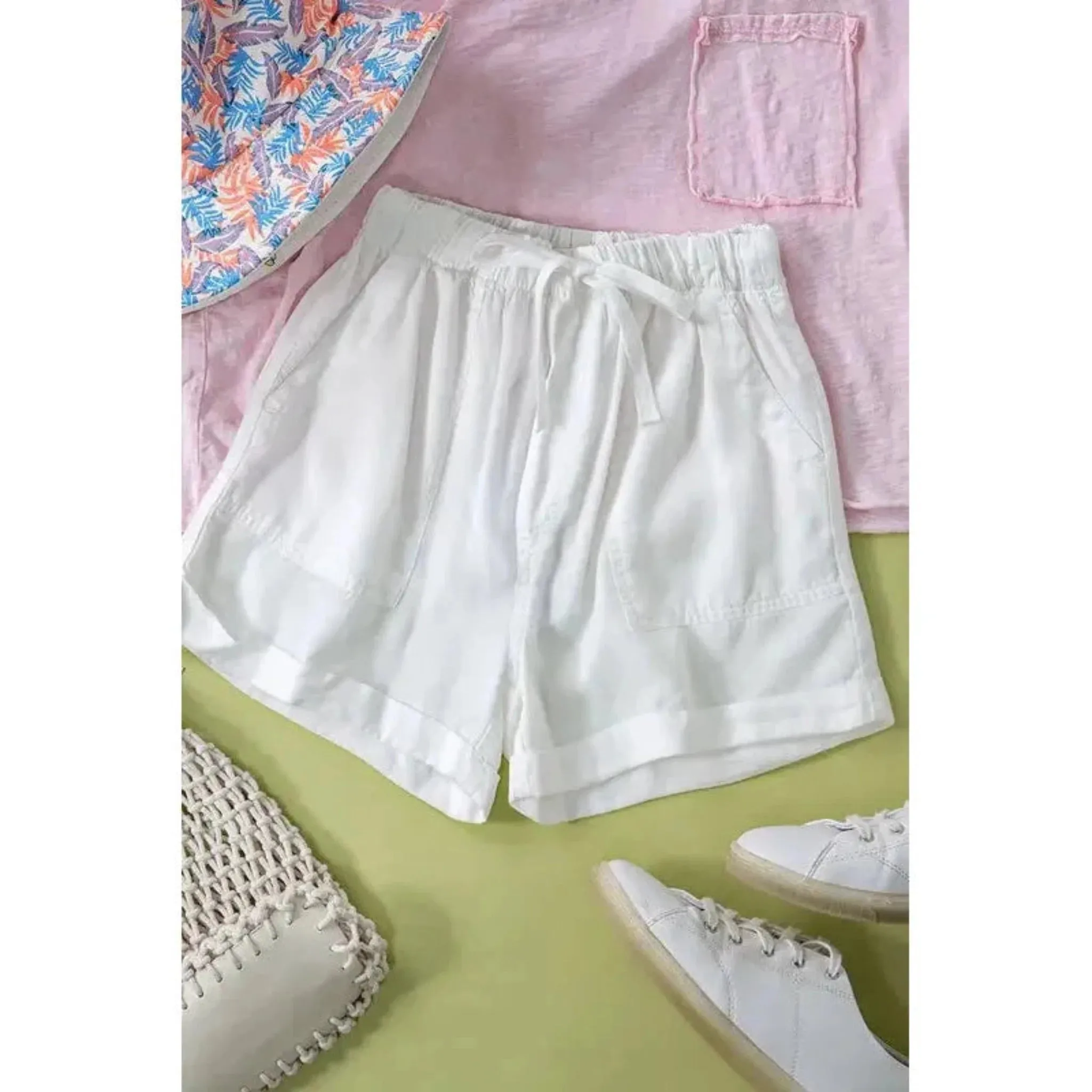 Patch Pocket Tencel Summer Shorts