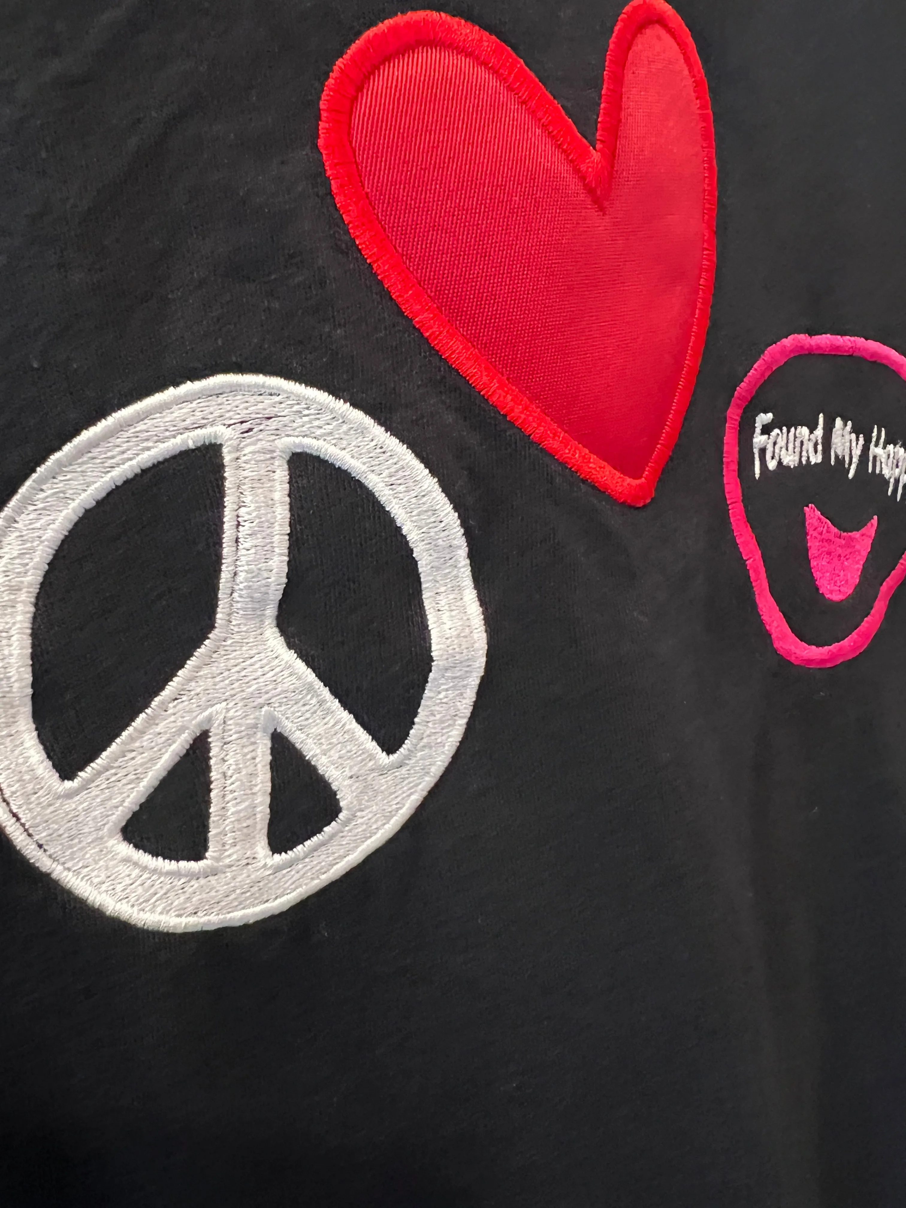 Peace Love & ACE Embroidered Women's T-Shirt