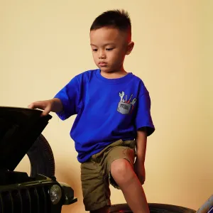 Petrol Basic Tees for Kids Regular Fitting Toddler Kids T-Shirt 156936-U (True Blue)