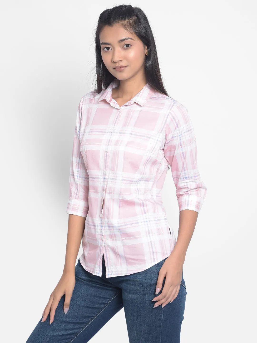 Pink Checked Shirts