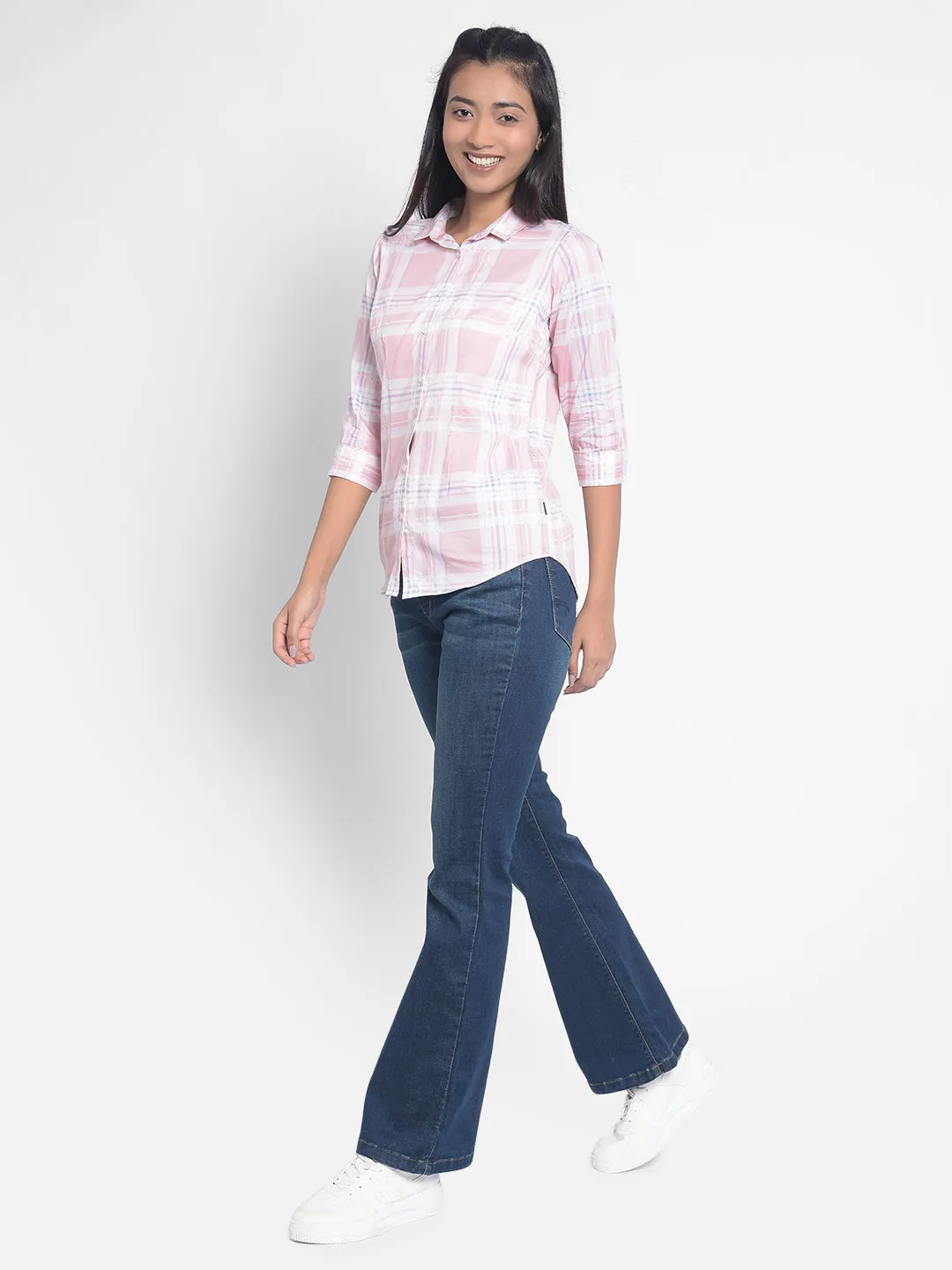 Pink Checked Shirts