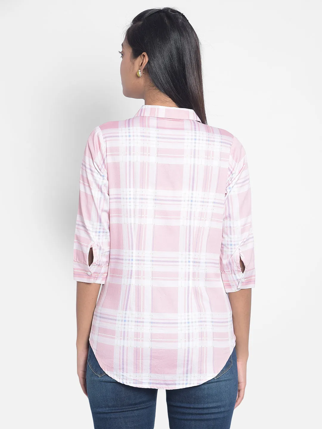 Pink Checked Shirts