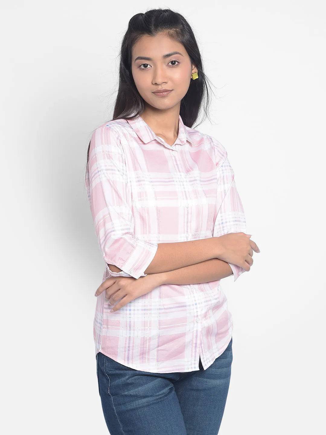 Pink Checked Shirts