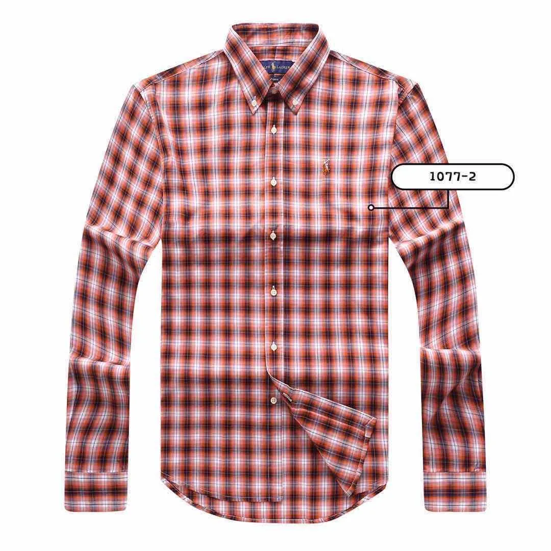 PRL Mini Pony Logo Striped Long Sleeve Shirt- Orange