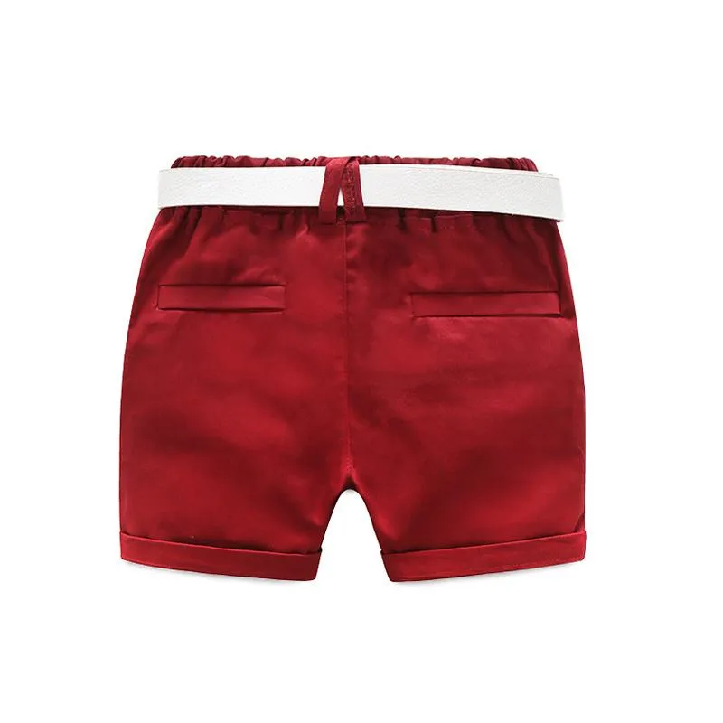 Red Floral Shirt Toddler Set