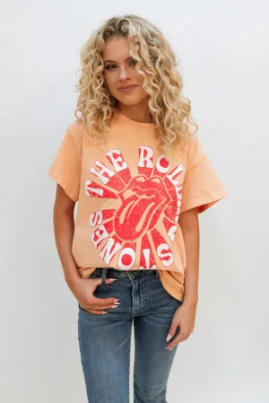 Red Rolling Stones Tee