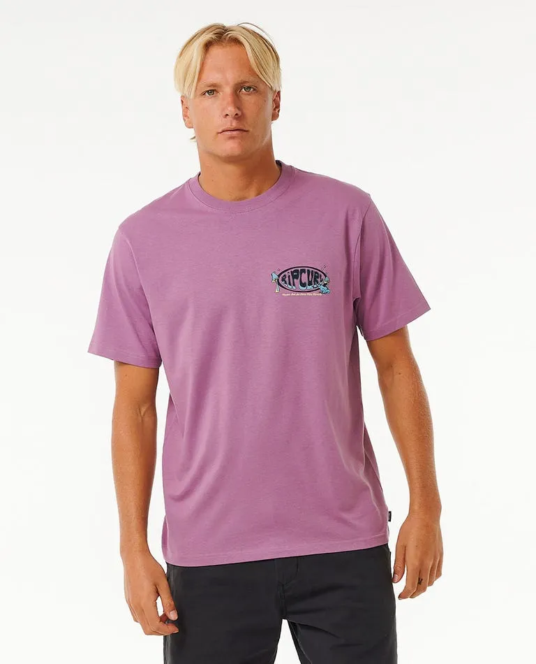 Rip Curl Mason Pipeliner Tee-Dusty Purple