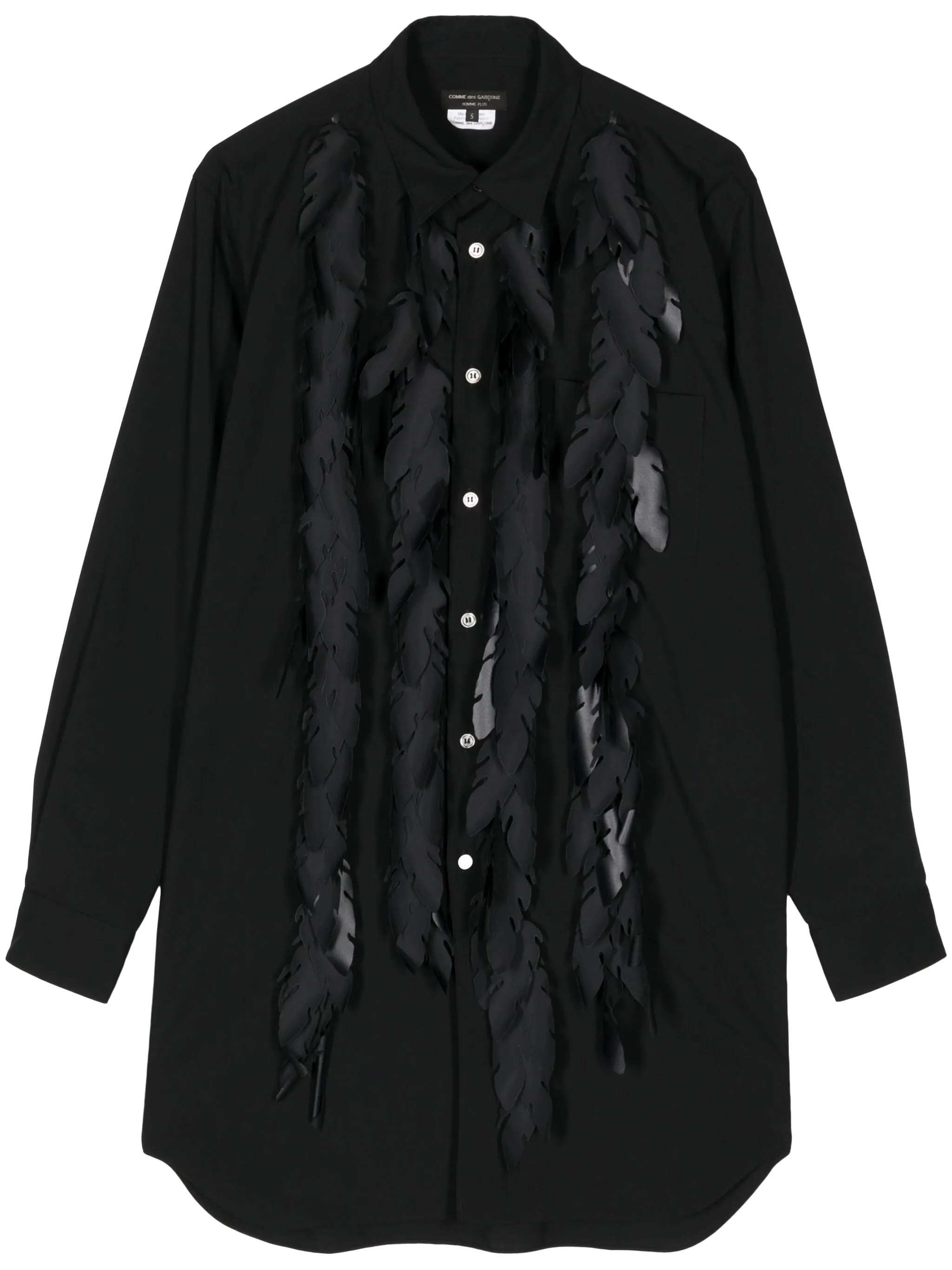 Ruffle Long Sleeve Button Up Shirt