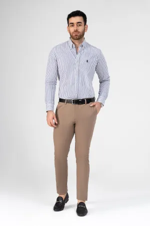SEMI FORMAL SHIRT WHITE NAVY
