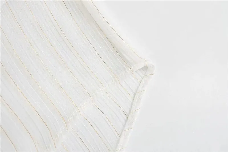 SEMI SHEER STRIPED SHIRT