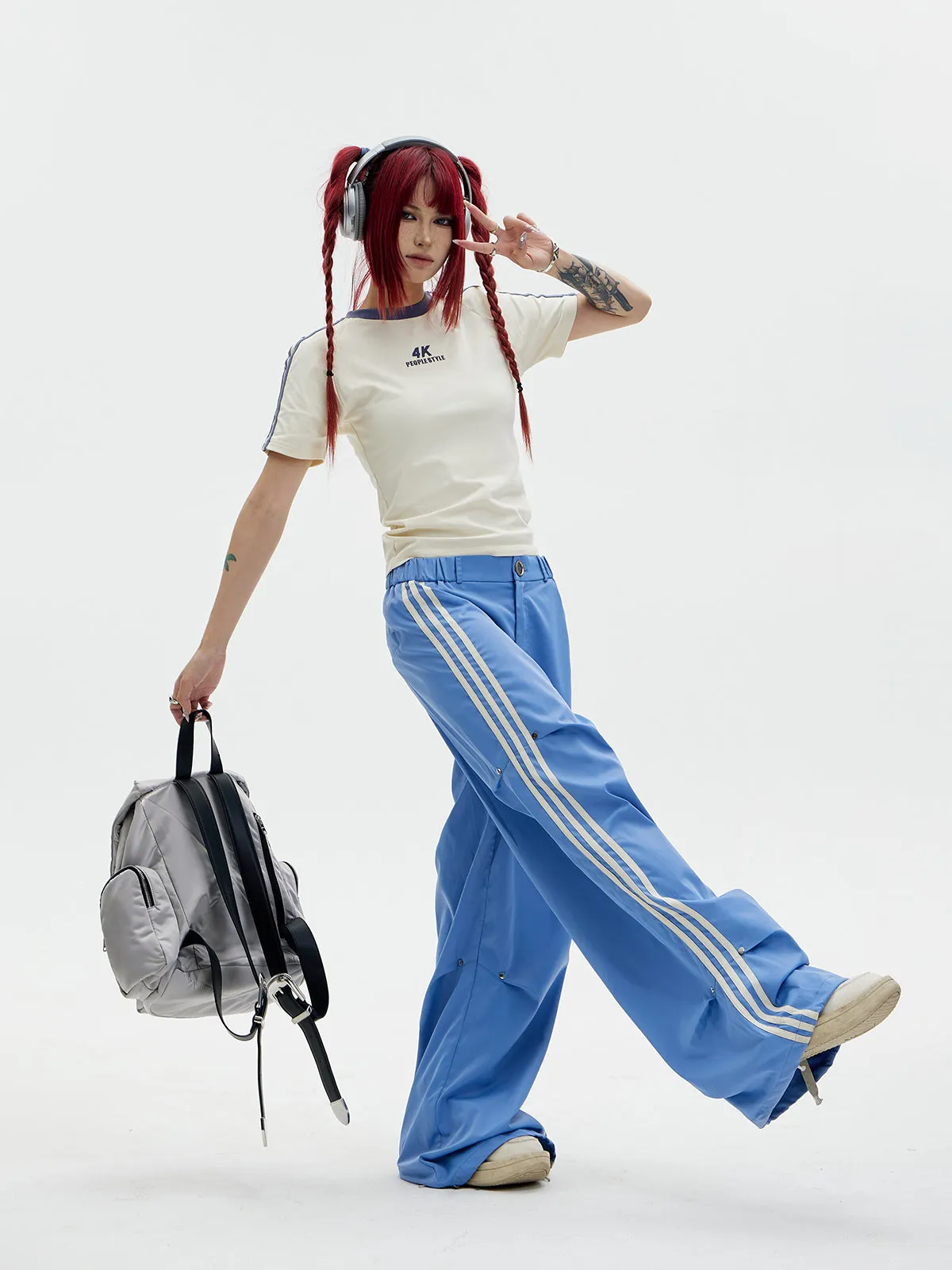 Side Line Loose Track Pants