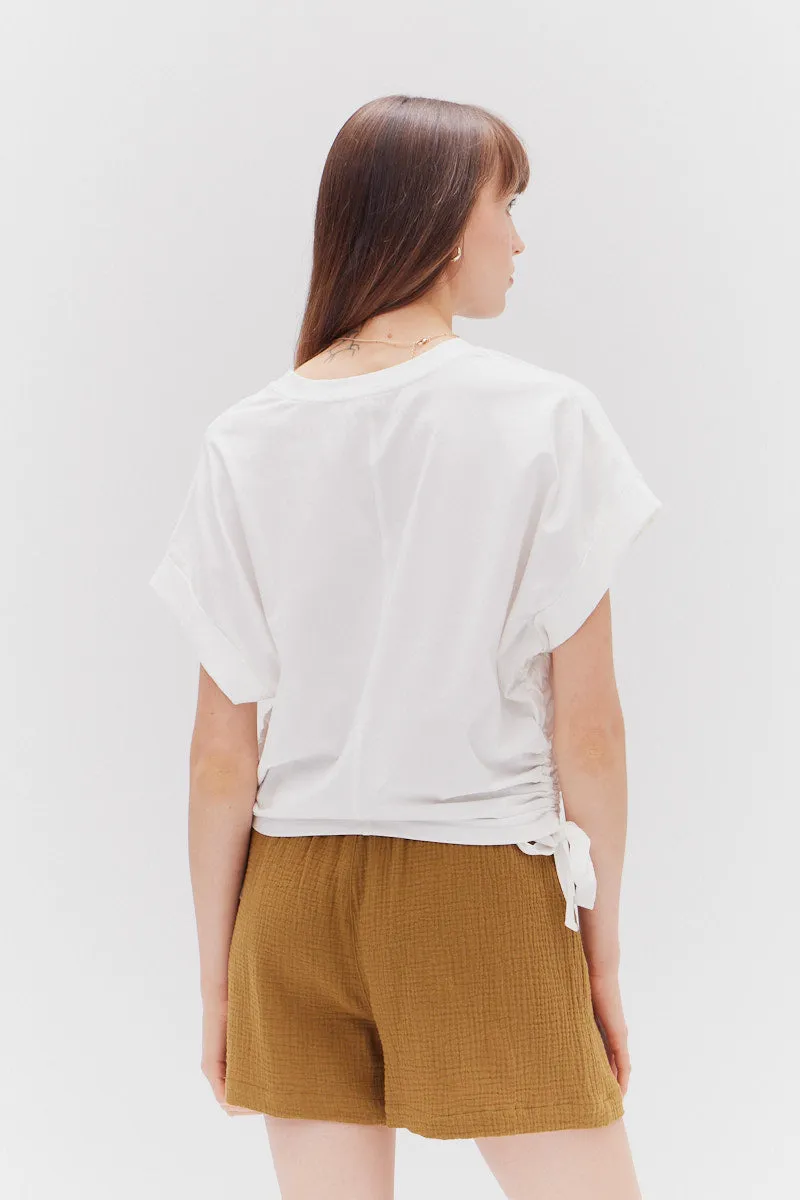 Side Scrunch Tee
