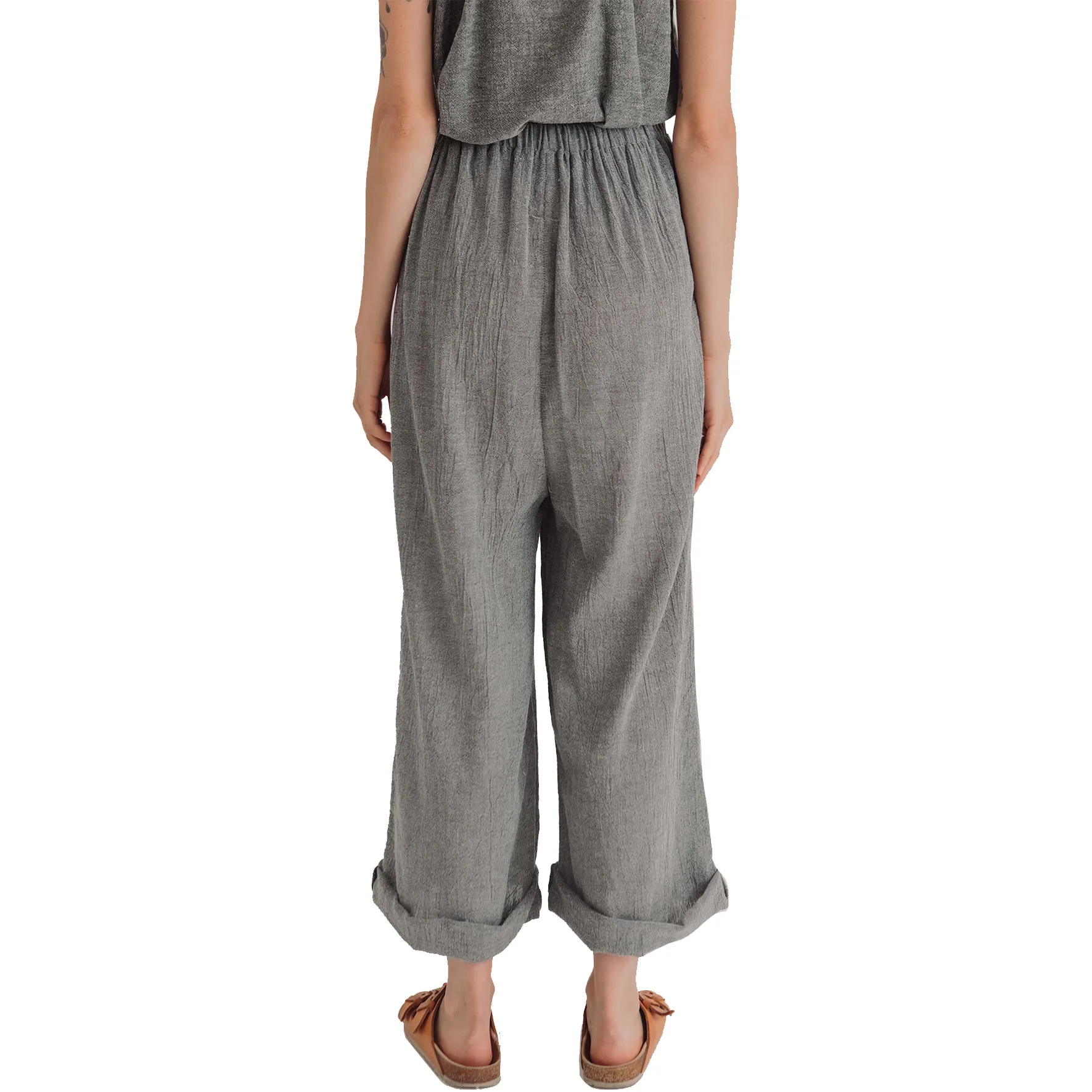 Sile Loose Pants, Charcoal