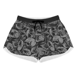 Silver Skulls Casual Shorts
