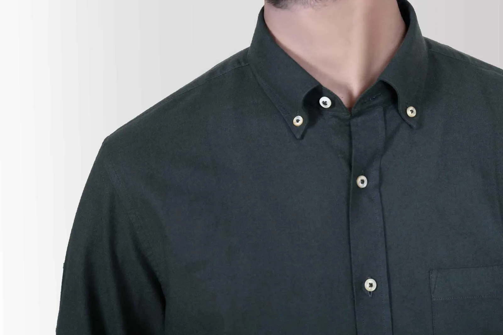 SMART SHIRT WOOL GREEN