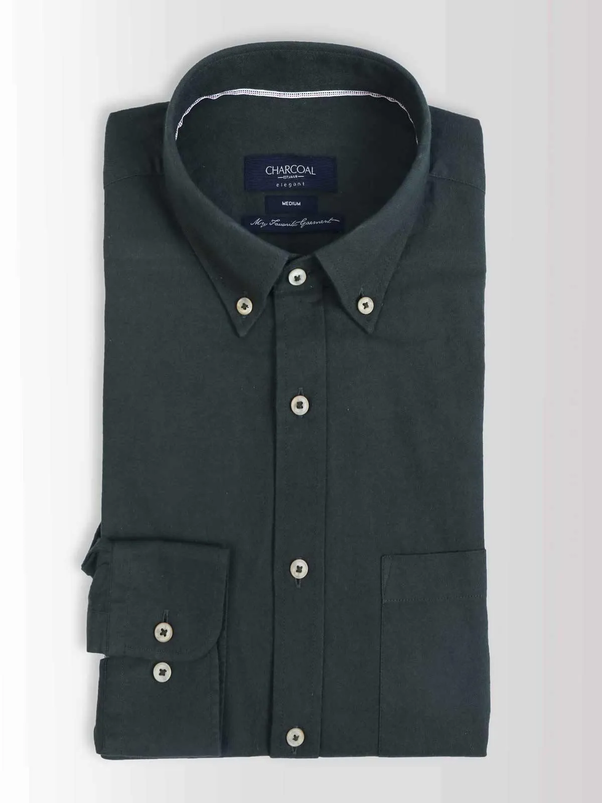 SMART SHIRT WOOL GREEN