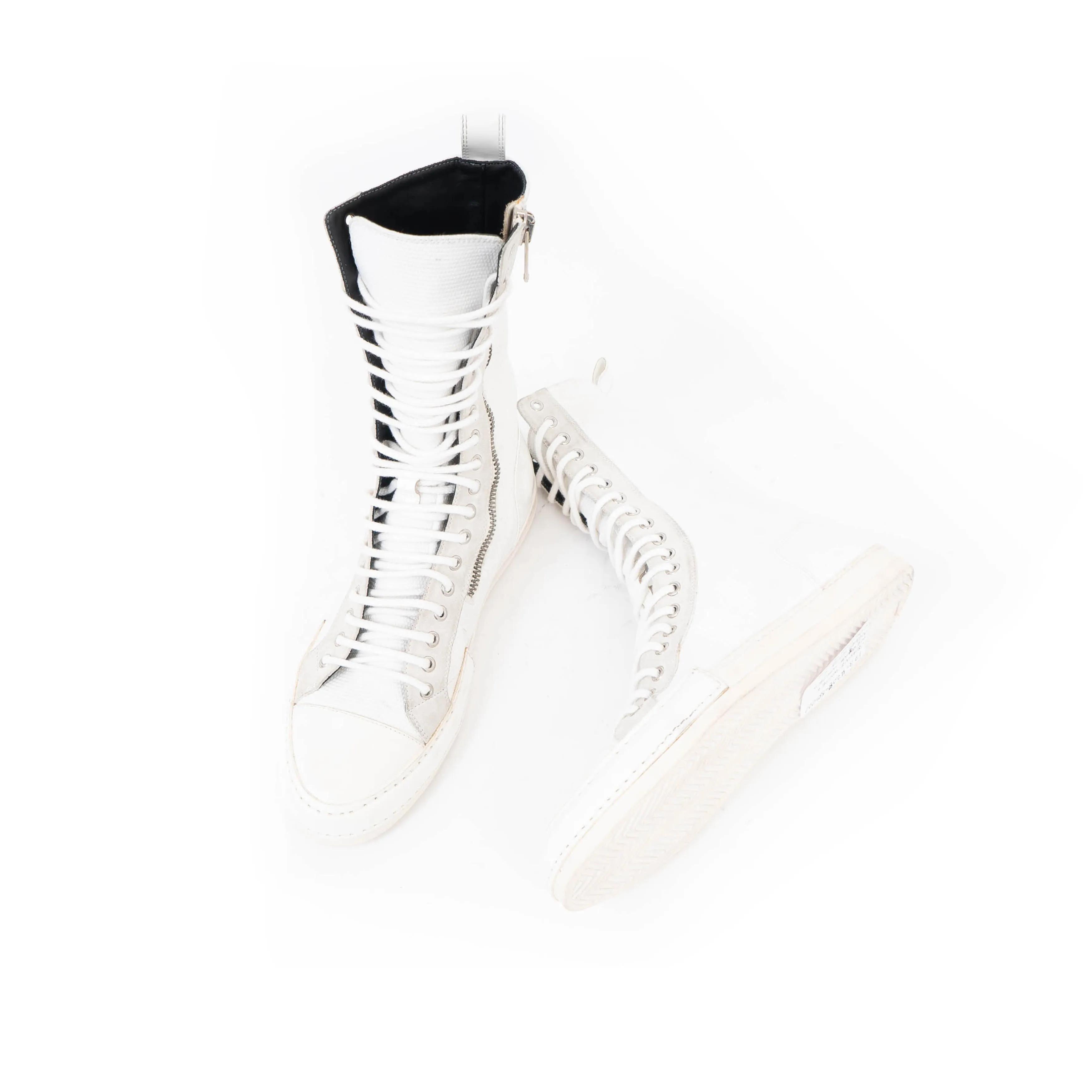 SS17 White Super High Top Sneaker