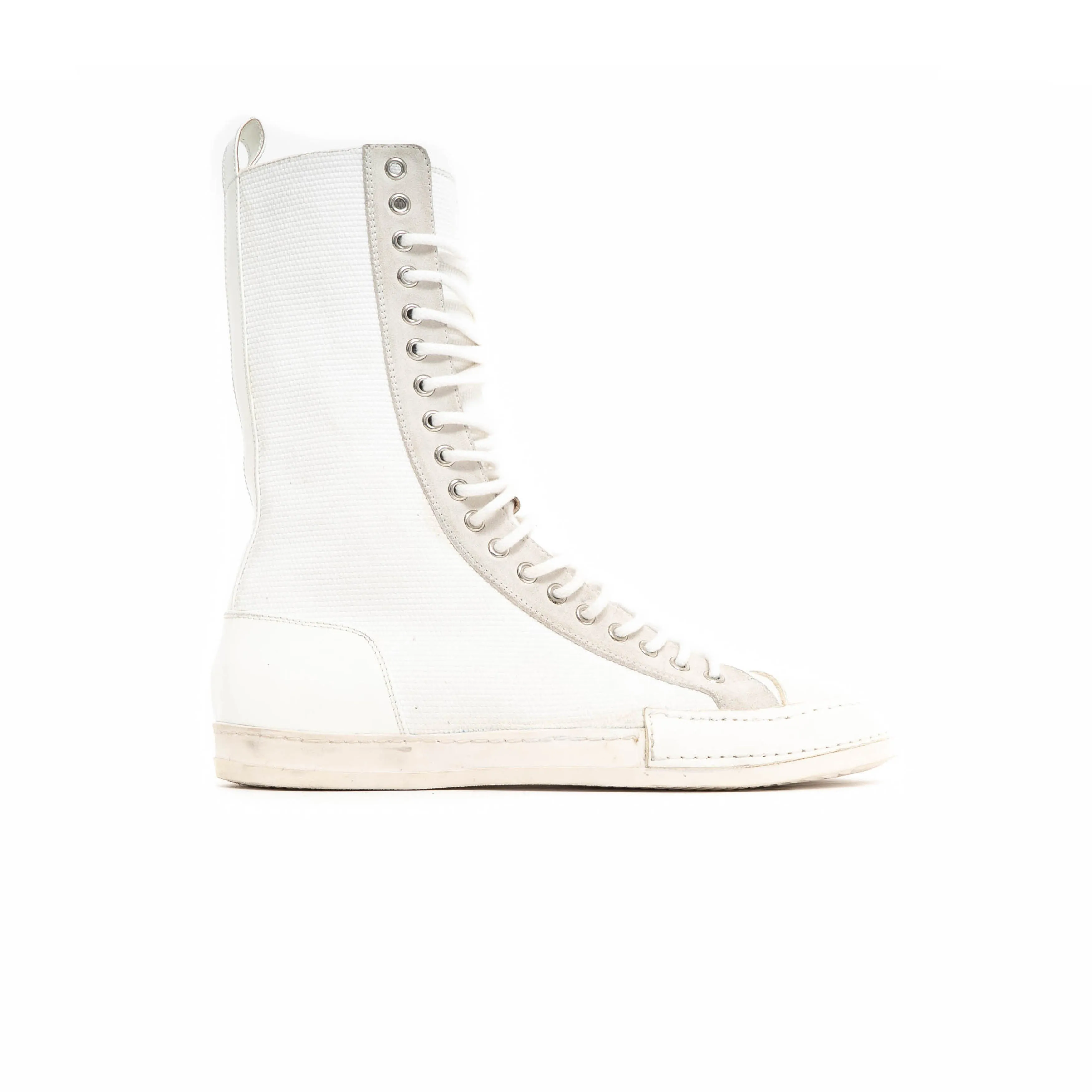 SS17 White Super High Top Sneaker