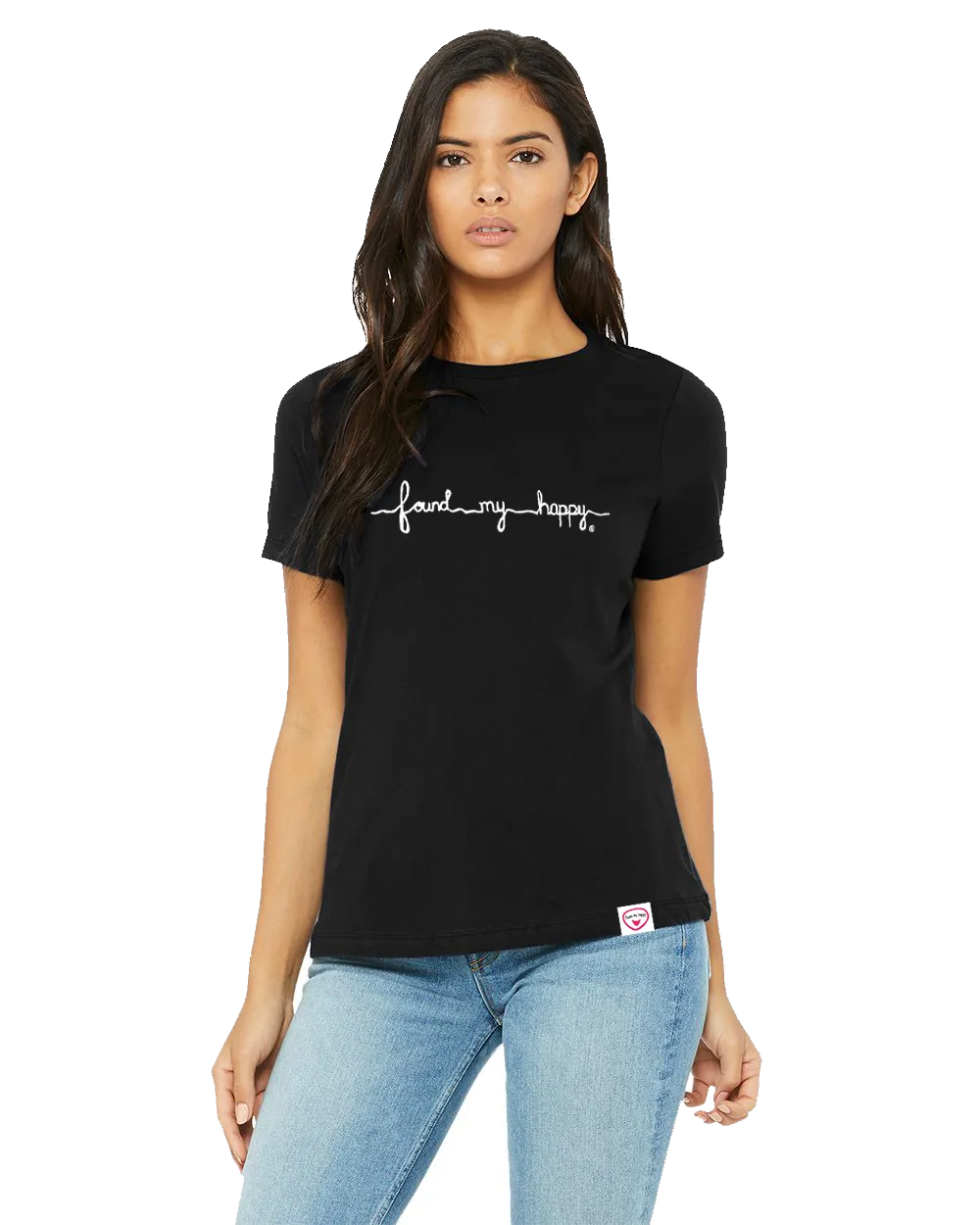String Of Words Embroidered Women's T-Shirt