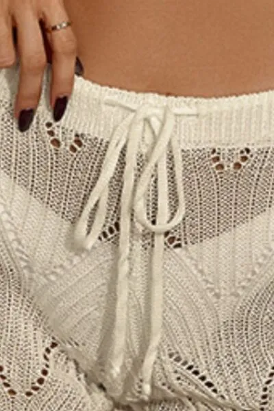 Stylish Drawstring Cutout Swim Shorts for Summer Fun