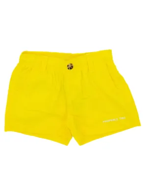 Stylish Yellow Mallard Boys Shorts by Properly Tied