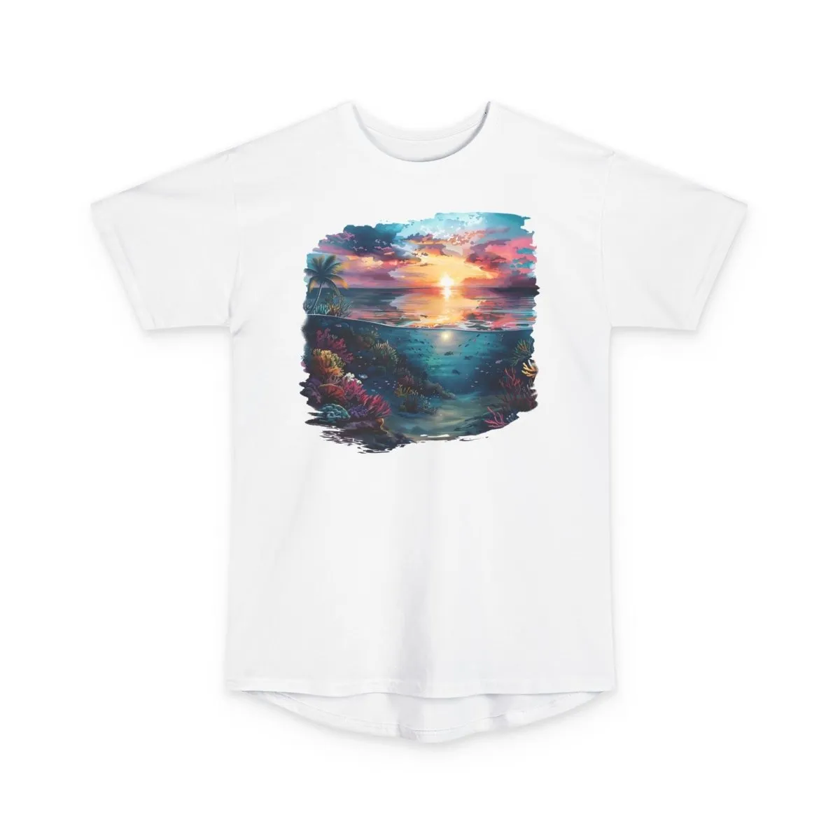 Sunken Glow Unisex Long Body Urban Tee
