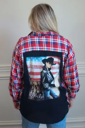 Terri Clark Band Tee Flannel