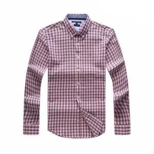 Tommy Hilfiger Mini Logo Designed Pink Long Sleeve Shirt