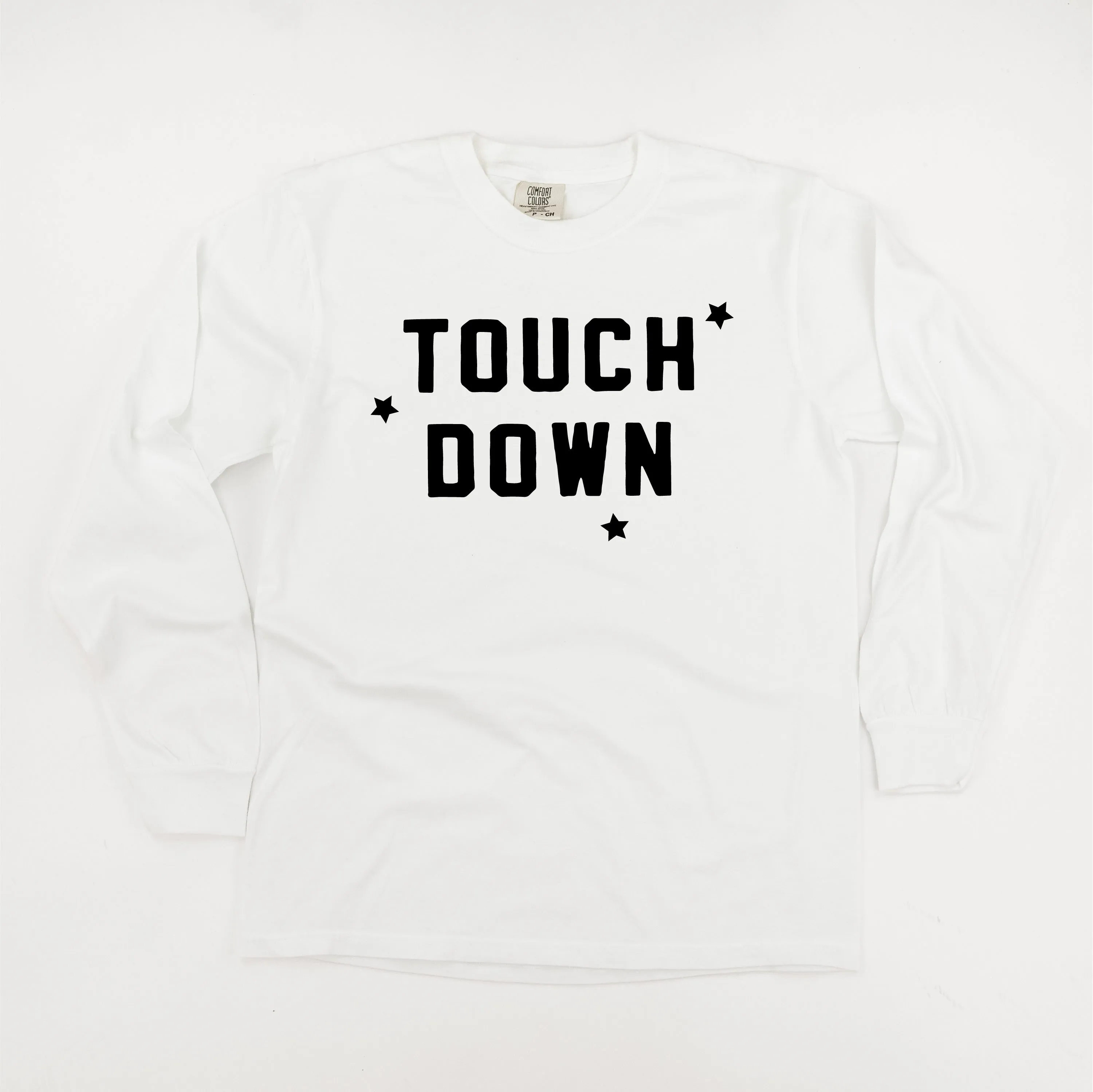 TOUCH DOWN - LONG SLEEVE COMFORT COLORS TEE