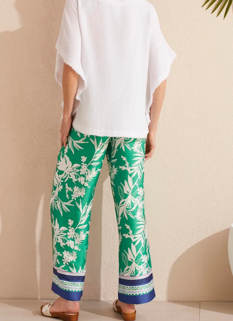 Tribal Flowy Border Print Pant-50% OFF
