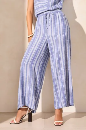 Tribal Pull on Flowy Crop Pants with Pockets