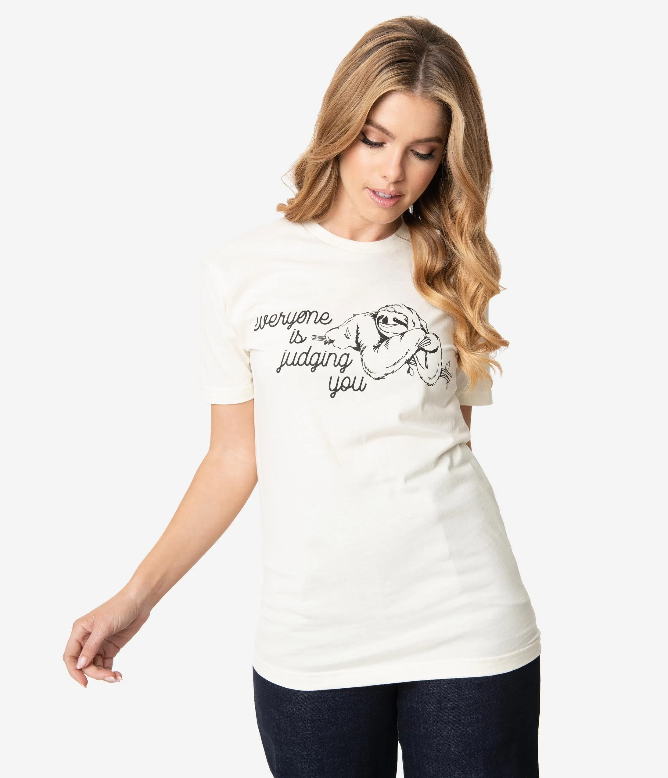 Unique Vintage Everyone Is Judging You Unisex Tee