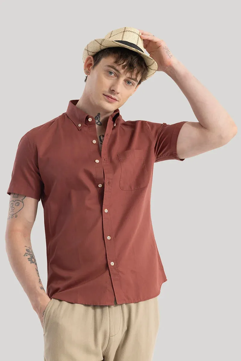 Vidar Brown Plain Shirts