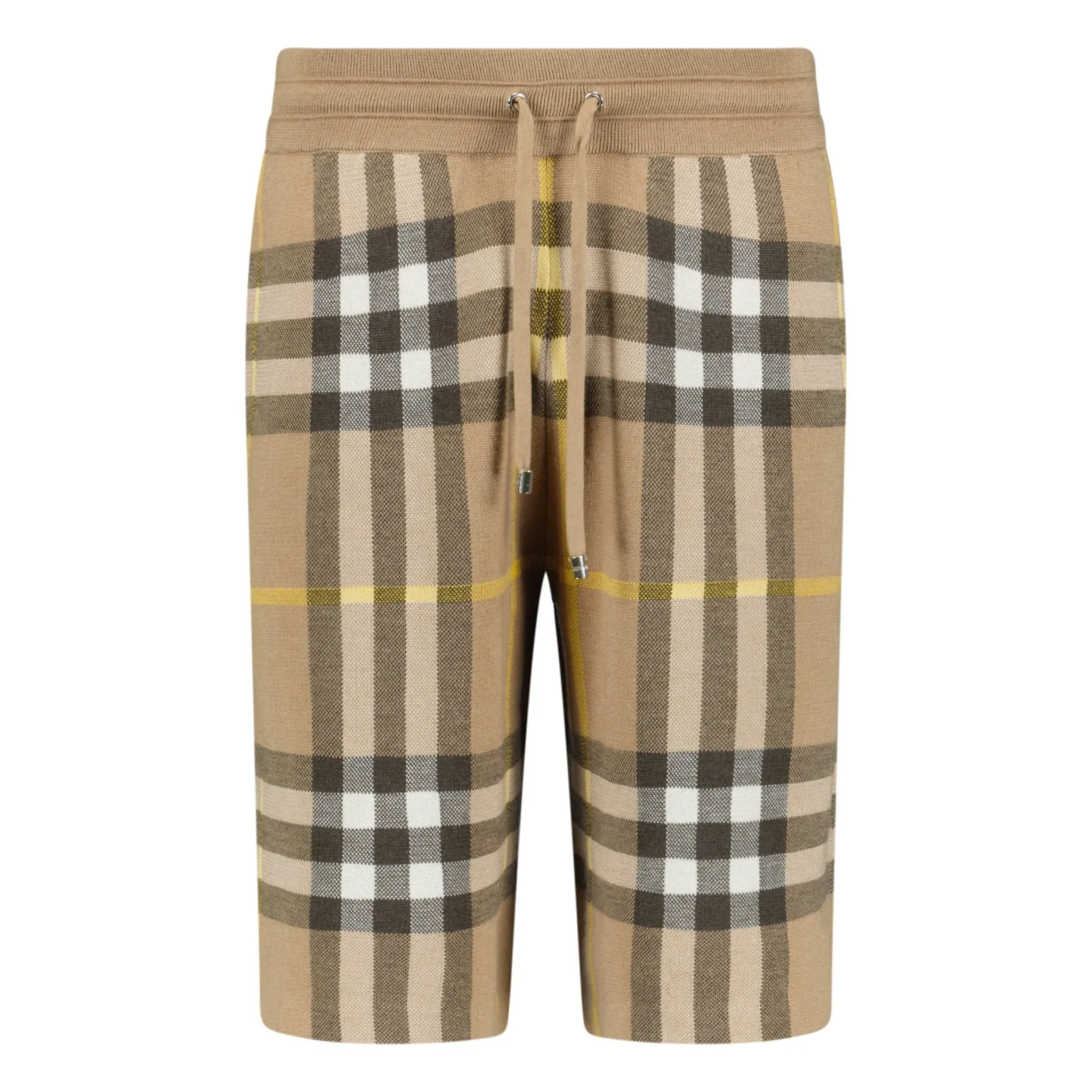 'Weaver' Cotton Shorts Truffle Check Brown