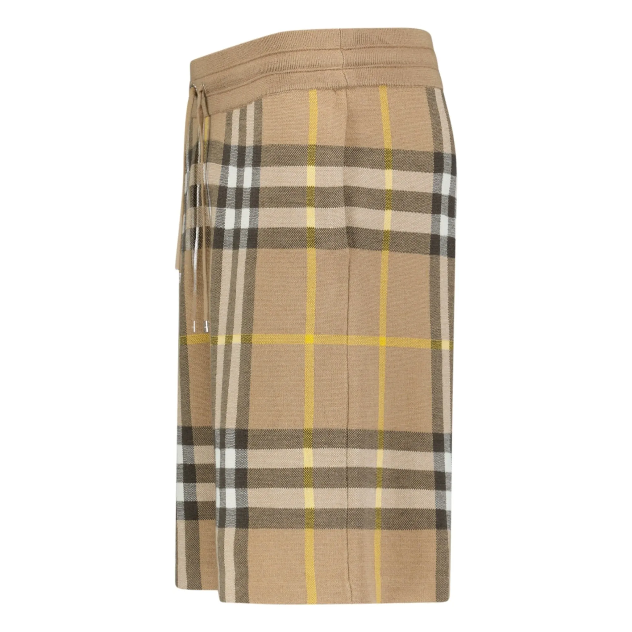 'Weaver' Cotton Shorts Truffle Check Brown