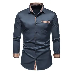 West Louis Button Up Business-Men Office Dress Shirt