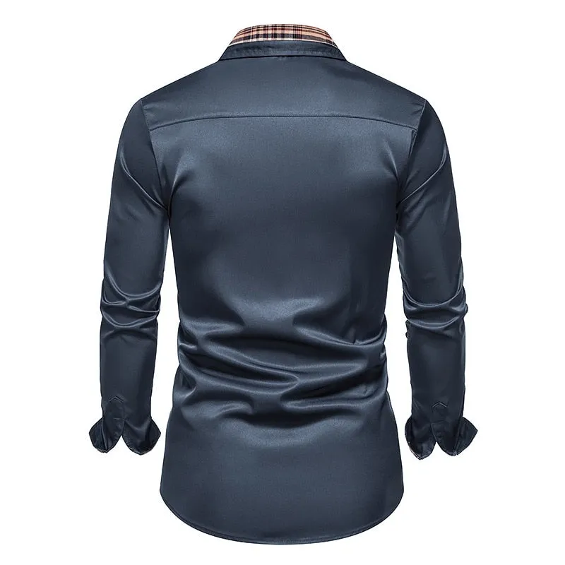 West Louis Button Up Business-Men Office Dress Shirt
