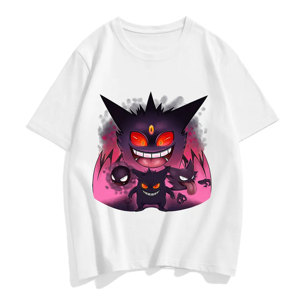 White Graphic T-shirts Set-2 Pokemon (Variants Available)
